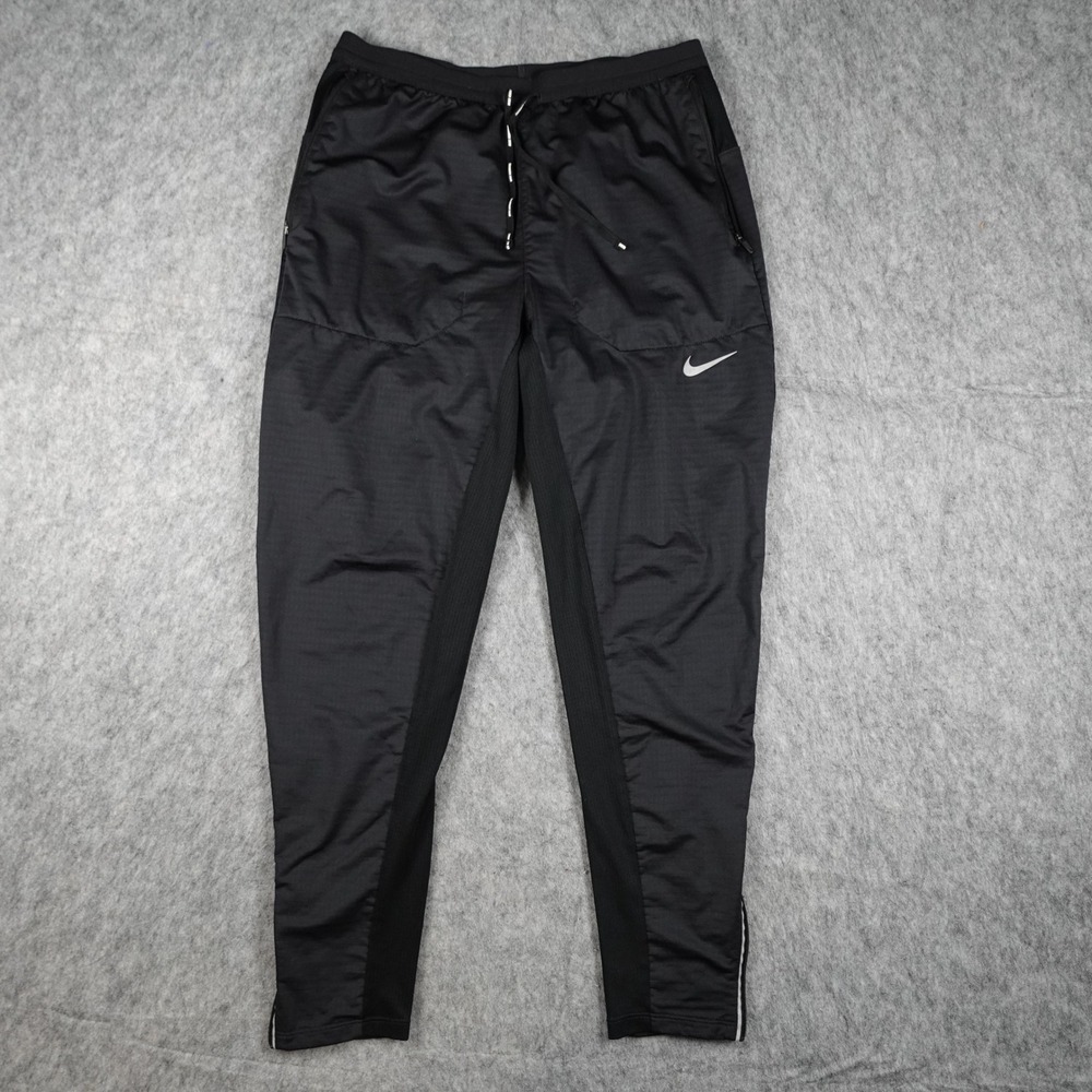 Nike Pant Men Small Black Running Phenom Elite Tapered Jogger CU5504 Training